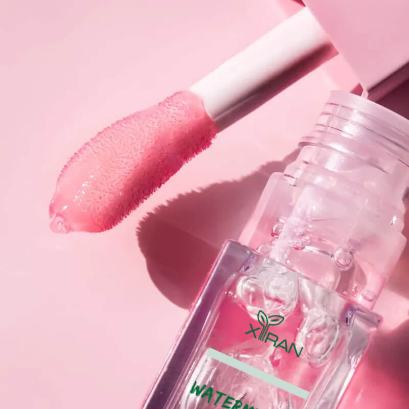 private label vegan lip oil with vitamin e and coconut oil hydrating watermelon lip oil